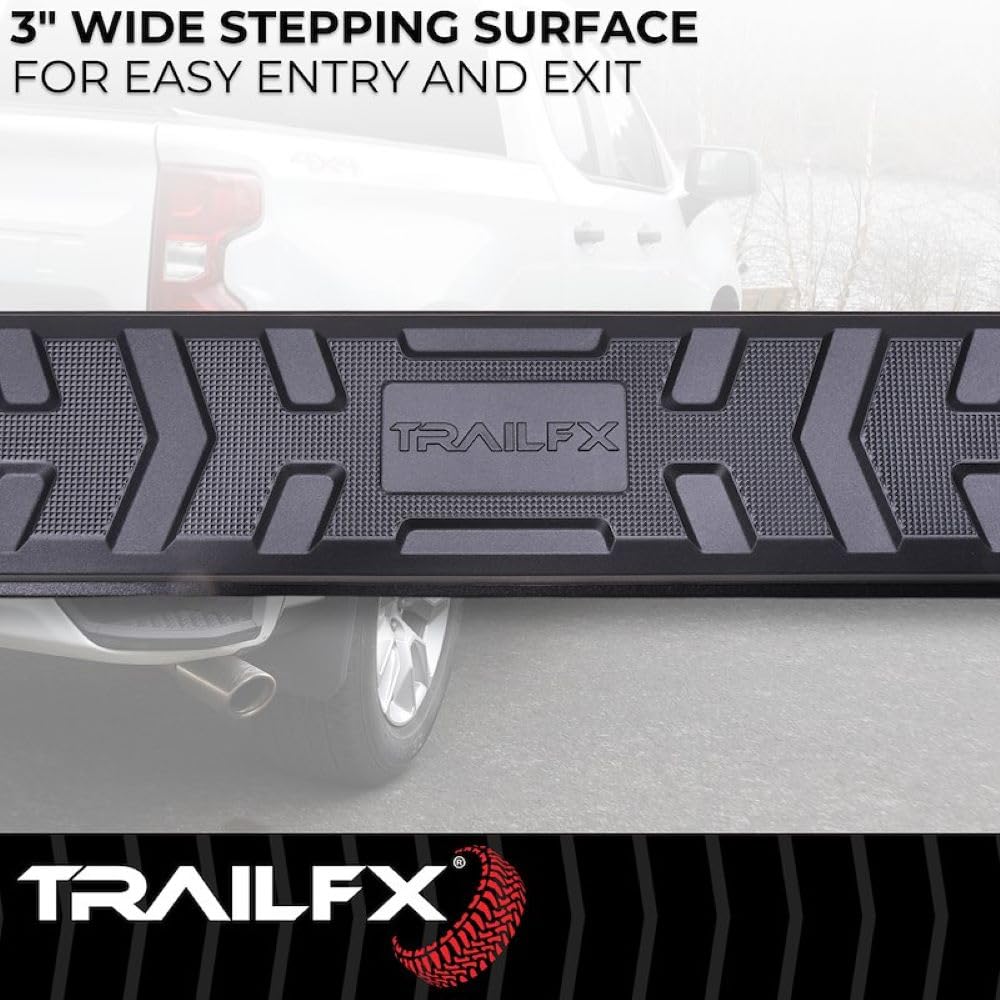 Trailfx TrailFX Nerf Bars for 2019-2021 Chevrolet Silverado 1500 Crew Cab Titanium Black Powder Coated - Outdoor Depot
