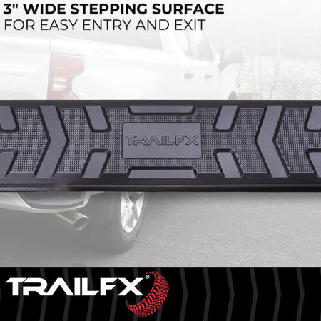 Trailfx TrailFX Nerf Bars for 2019-2021 Chevrolet Silverado 1500 Crew Cab Titanium Black Powder Coated - Outdoor Depot