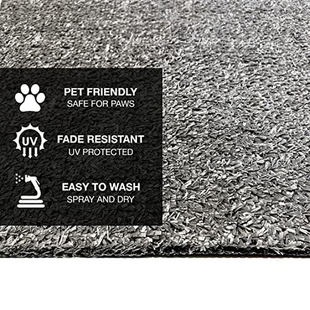 Prest-O-Fit Prest-O-Fit 2-1043 Wraparound RV Step Rug Stone Gray 18 In. Wide - Outdoor Depot