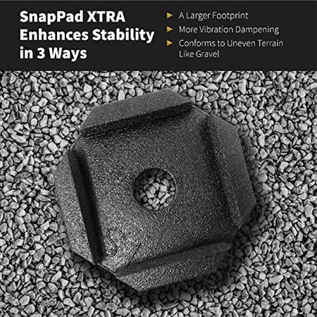 SnapPad SnapPad Xtra RV Leveling Pads - Permanent Jack Stabilizers for RVs - 5" Square Leveling Jack Pads - Outdoor Depot