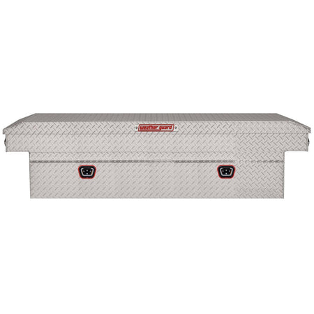 Weather Guard Weather Guard Model 117-0-04 Saddle Box, Aluminum, Full Extra Wide, Clear, 14.4 cu ft - Outdoor Depot