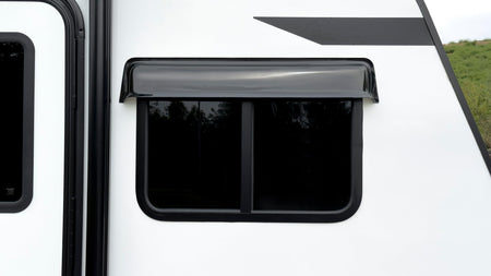 GT Styling RainBlade RV Window Deflector and Sun Visor (Fits 32-37 inch Wide Window) Smoke - Outdoor Depot