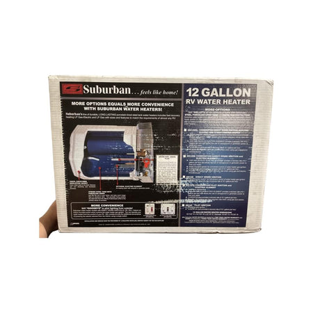 Suburban Suburban Advantage RV Tank Water Heater SW12DE - 12 gallon Porcelain Lined Steel Tank with Direct - Outdoor Depot