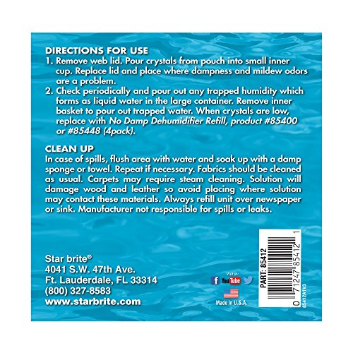 STAR BRITE STAR BRITE No Damp Moisture Absorber & Dehumidifier - Simple, Portable, Humidity Control for - Outdoor Depot