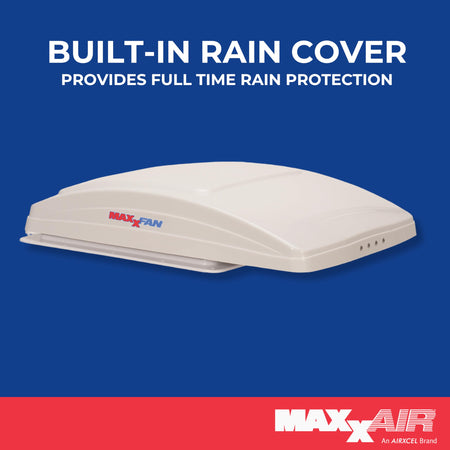 Maxx Air MAXXAIR Maxxfan Deluxe - All-In-One RV Vent, Shield & Fan; Built-In Rain Shield, 10 Speed - Outdoor Depot