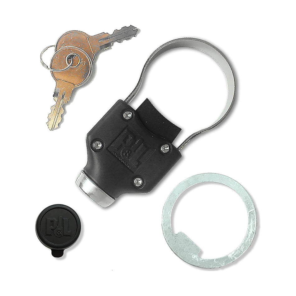 POPNLOCK LLC PL9900 Pop & Lock Universal Black Tailgate Lock, Key Lock, , The Gate Defe...