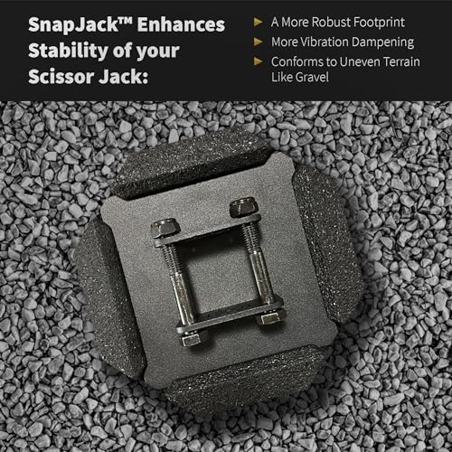 SnapPad SnapPad SnapJack™ SJ (Pack of 4) | Two-Point Trailer Jack Stands Featuring 5.5" Metal Foot | Adds - Outdoor Depot