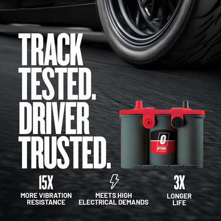 OPTIMA OPTIMA Batteries High Performance 75/25 REDTOP Sealed AGM Car, Truck, and SUV Starting Battery, 720 - Outdoor Depot