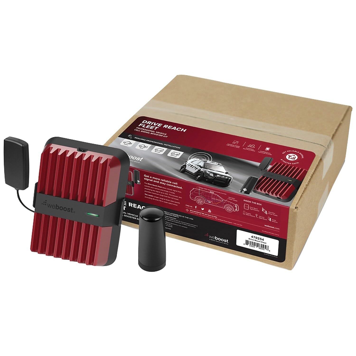 weBoost weBoost Drive Reach Fleet (470254) Cell Phone Signal Booster for Any Fleet Vehicles - Verizon, AT&T, - Outdoor Depot