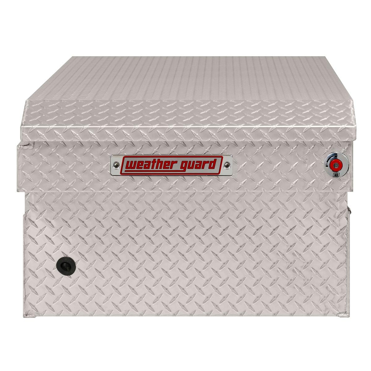 Weather Guard Weather Guard Model 117-0-04 Saddle Box, Aluminum, Full Extra Wide, Clear, 14.4 cu ft - Outdoor Depot
