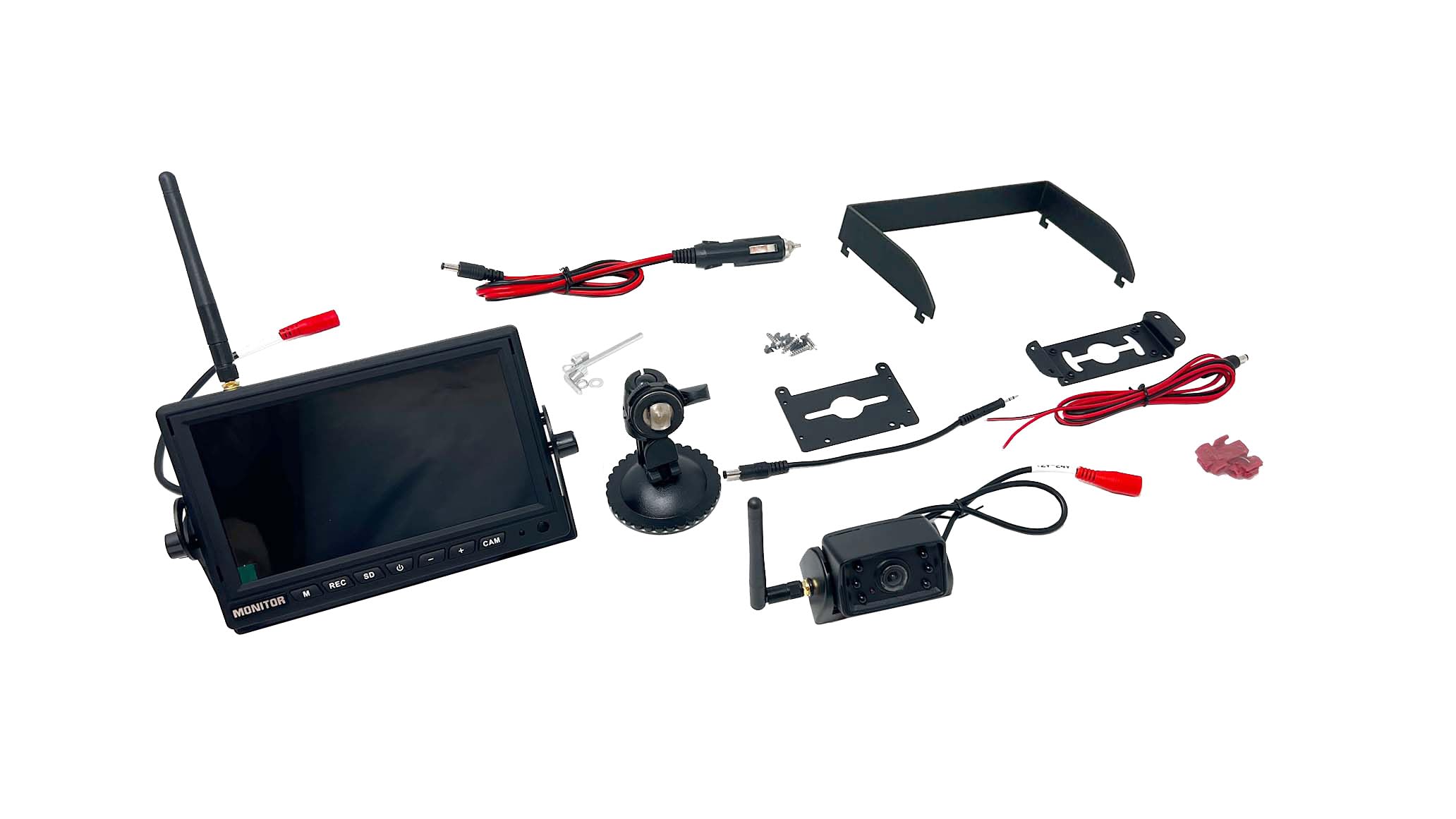 Brandmotion Brandmotion Wireless Observation IR Camera System with 7″ HD Monitor | Compatible with RAM 1500 - Outdoor Depot