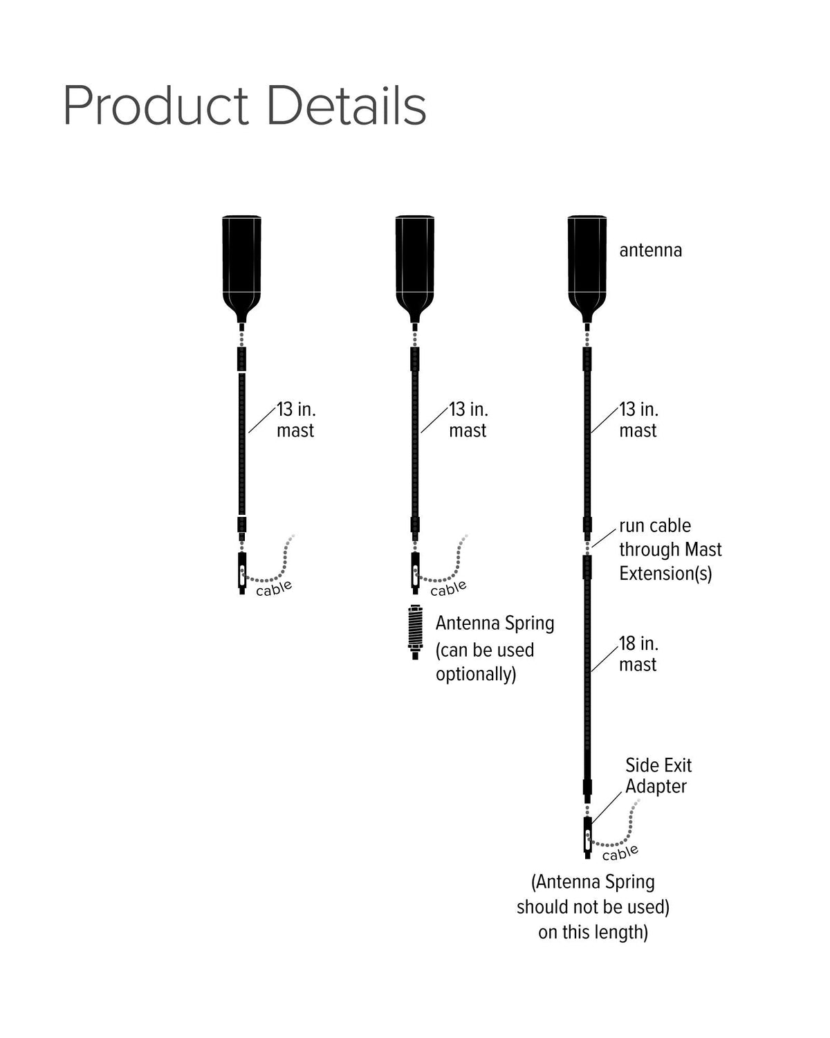 weBoost weBoost 311229 4G-OTR Trucker Edition Antenna, 17" - Outdoor Depot