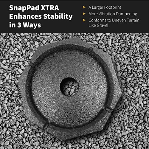 SnapPad SnapPad Xtra (4-Pack) | Four-Point RV Leveling System Featuring 9” Round Jack Feet | Adds 61% - Outdoor Depot