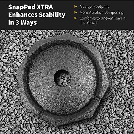 SnapPad SnapPad Xtra (4-Pack) | Four-Point RV Leveling System Featuring 9” Round Jack Feet | Adds 61% - Outdoor Depot