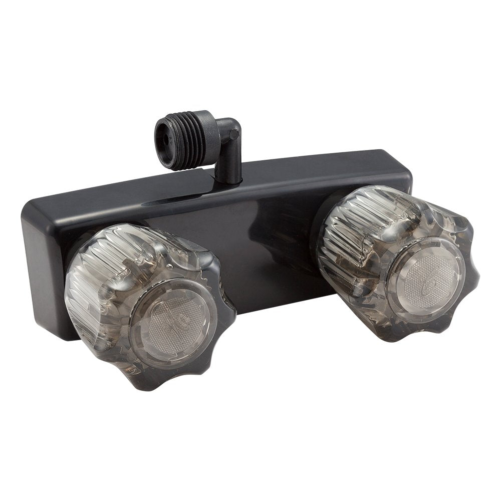 Dura Faucet Dura Faucet DF-SA100S1-BK RV Shower Faucet Valve Diverter for Exterior Shower Boxes with Clear - Outdoor Depot