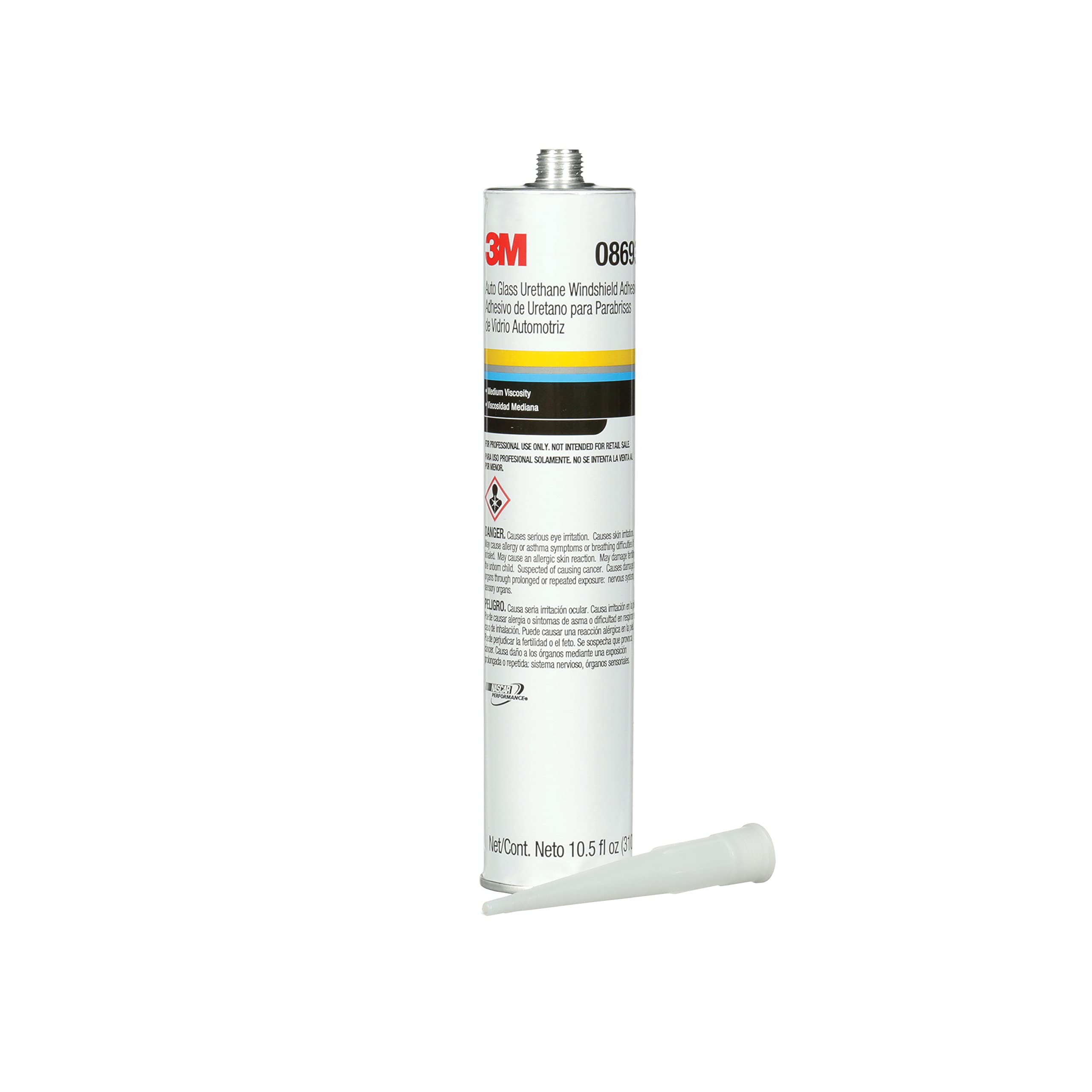 3M 3M Auto Glass Urethane Windshield Adhesive, 08693, Medium Viscosity, High-Strength, Fast-Curing, 310 - Outdoor-Depot.us