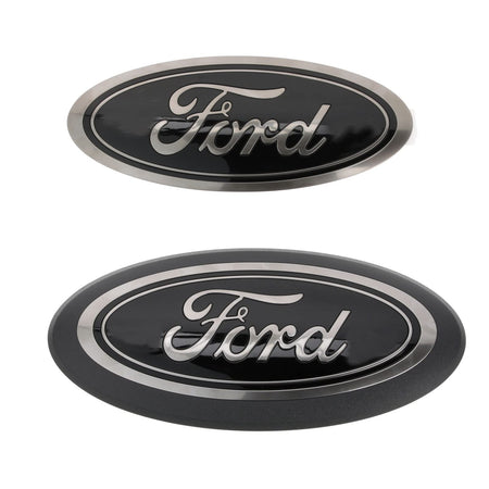 Ford Ford 2018-2023 F-150 Front Grille and Rear Tailgate Black Appearance Emblem Kit M-1447-F15B - Outdoor Depot