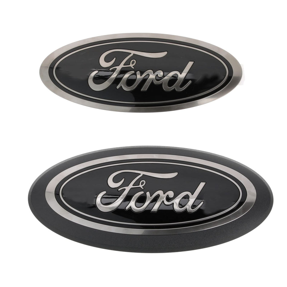 Ford Ford 2018-2023 F-150 Front Grille and Rear Tailgate Black Appearance Emblem Kit M-1447-F15B - Outdoor Depot