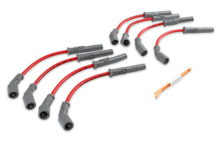 MSD MSD 32829 Super Conductor Spark Plug Wire Set, Red - Outdoor Depot