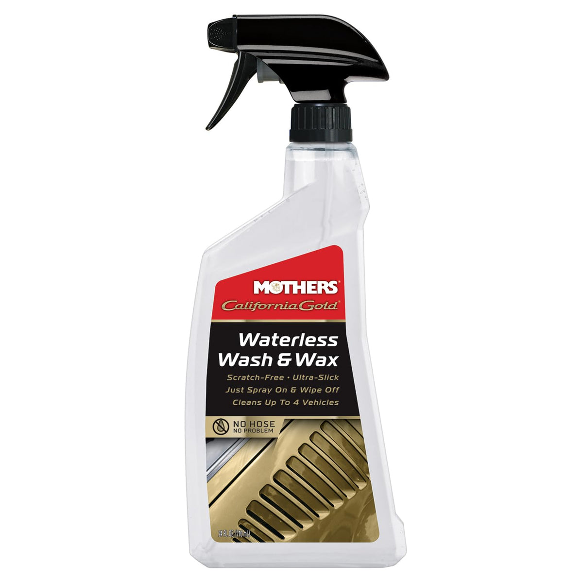 Mothers Mothers California Gold Waterless Wash & Wax, 24 oz. — Quick & Easy Car Care Without Water, Spray On - Outdoor Depot
