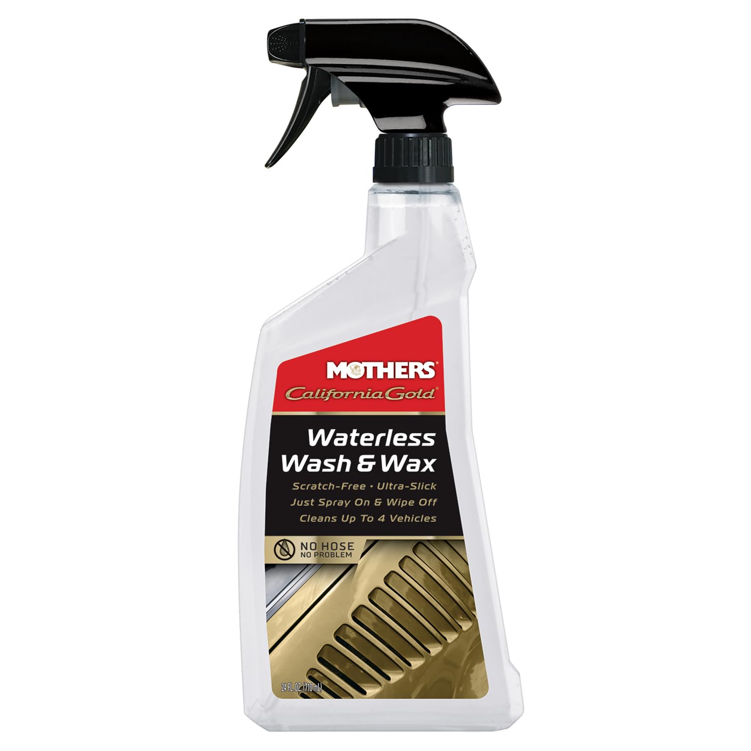 Mothers Mothers California Gold Waterless Wash & Wax, 24 oz. — Quick & Easy Car Care Without Water, Spray On - Outdoor Depot