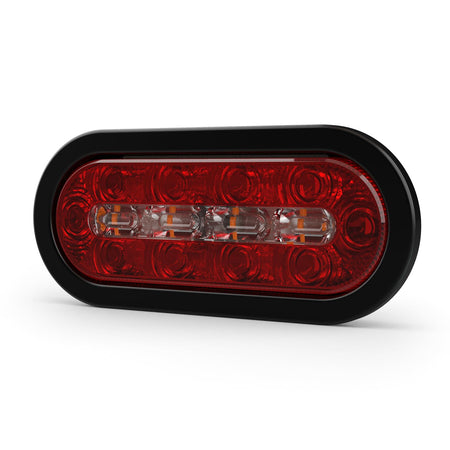 ECCO ECCO LED STTR Warning Light LEDs 8 Inch Amber White 12V 24V Surface Mount Waterproof Construction - Outdoor Depot