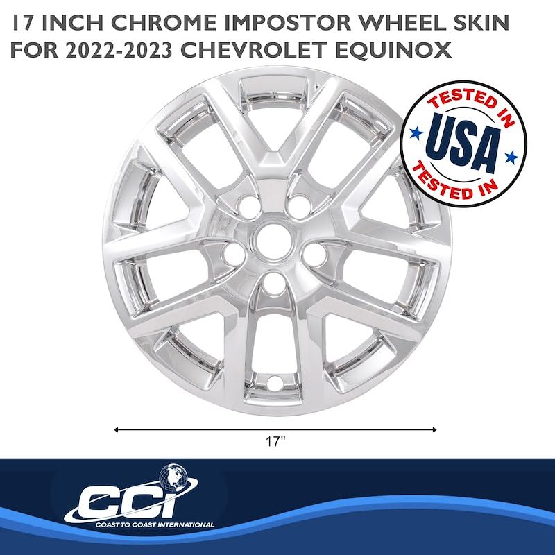 Coast to Coast International Impostor Wheel Skin Fits Chevrolet Equinox 2022-2024 Set of 4 Wheel Covers 17 - Outdoor Depot