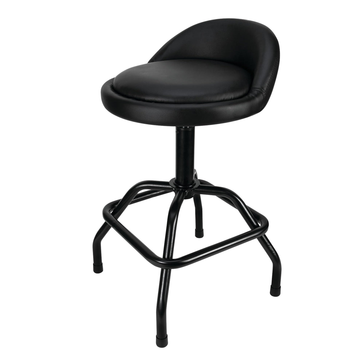 Performance Tool Performance Tool W85011 Pneumatic Swivel Bar Stool with Back Support, 360-Degree Swivel, - Outdoor Depot