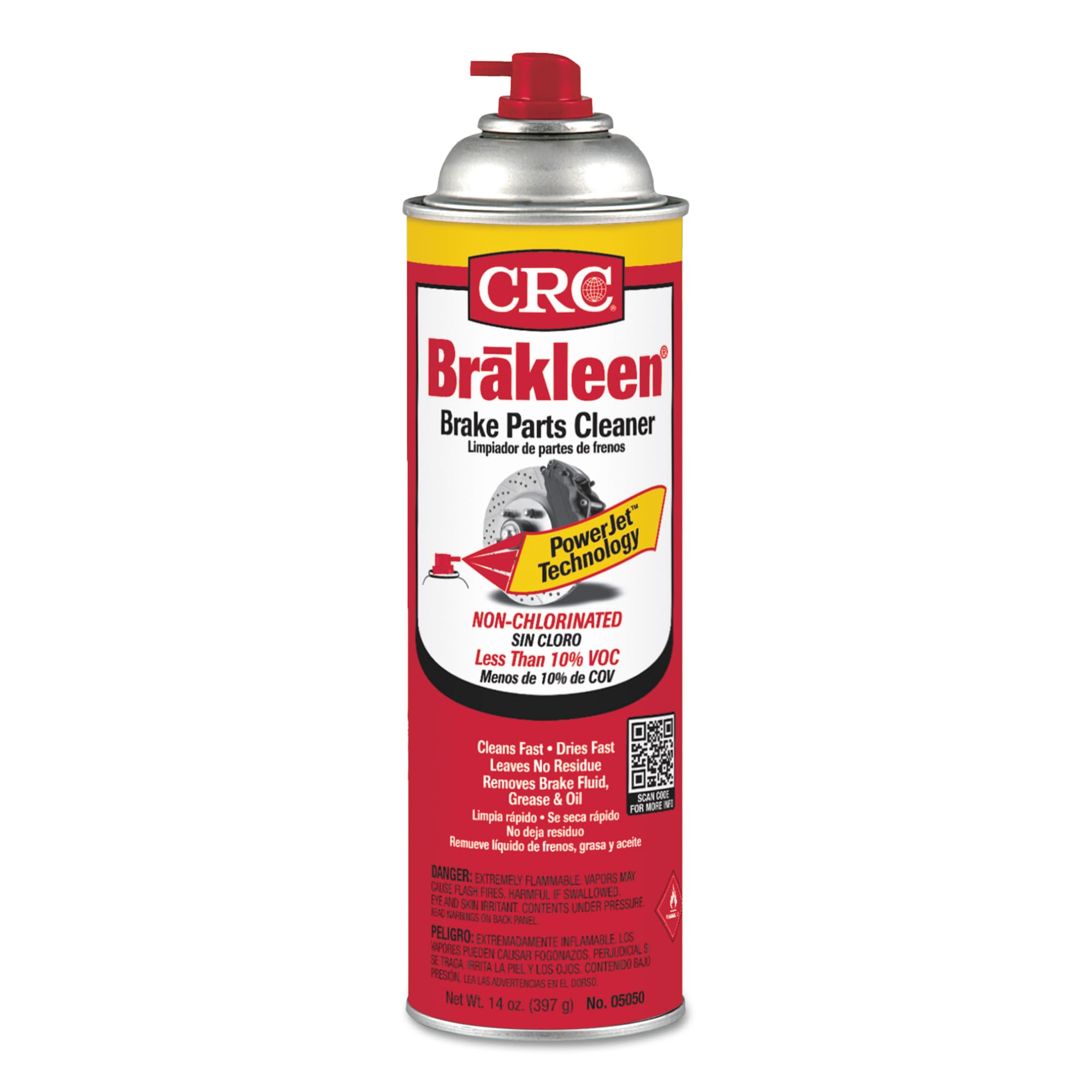 CRC CRC Brakleen 05050 Brake Parts Cleaner - 50 State Formula with PowerJet Technology - Outdoor Depot