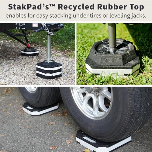 SnapPad SnapPad StakPad RV Leveling Blocks – Precise Fit for Class A, B & C Motorhomes, Fifth Wheels, Travel - Outdoor Depot