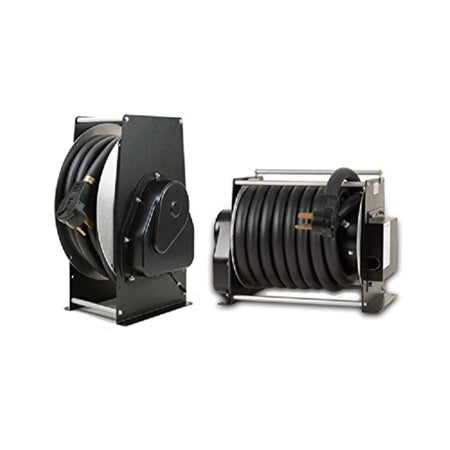 Southwire Technology Research Corp RH54331RMK 50 Amp RV Power Cord Reel, High Profile - 33' Cord , Black - Outdoor Depot
