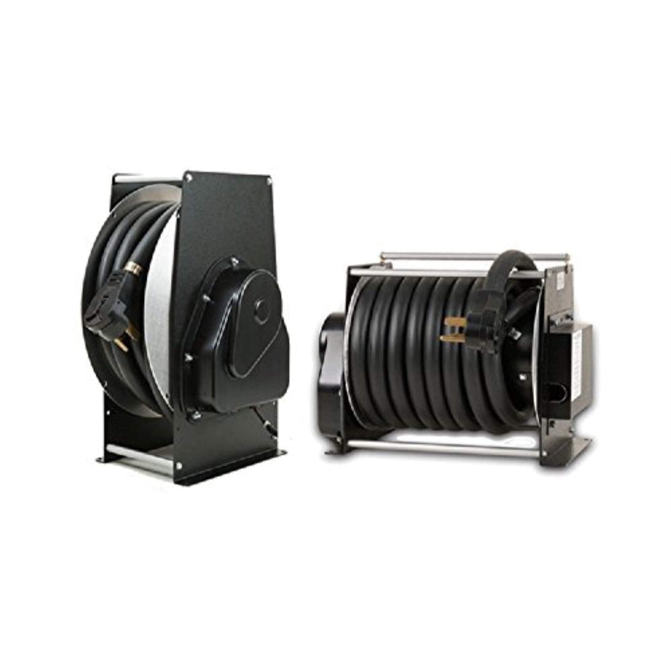 Southwire Technology Research Corp RH54331RMK 50 Amp RV Power Cord Reel, High Profile - 33' Cord , Black - Outdoor Depot