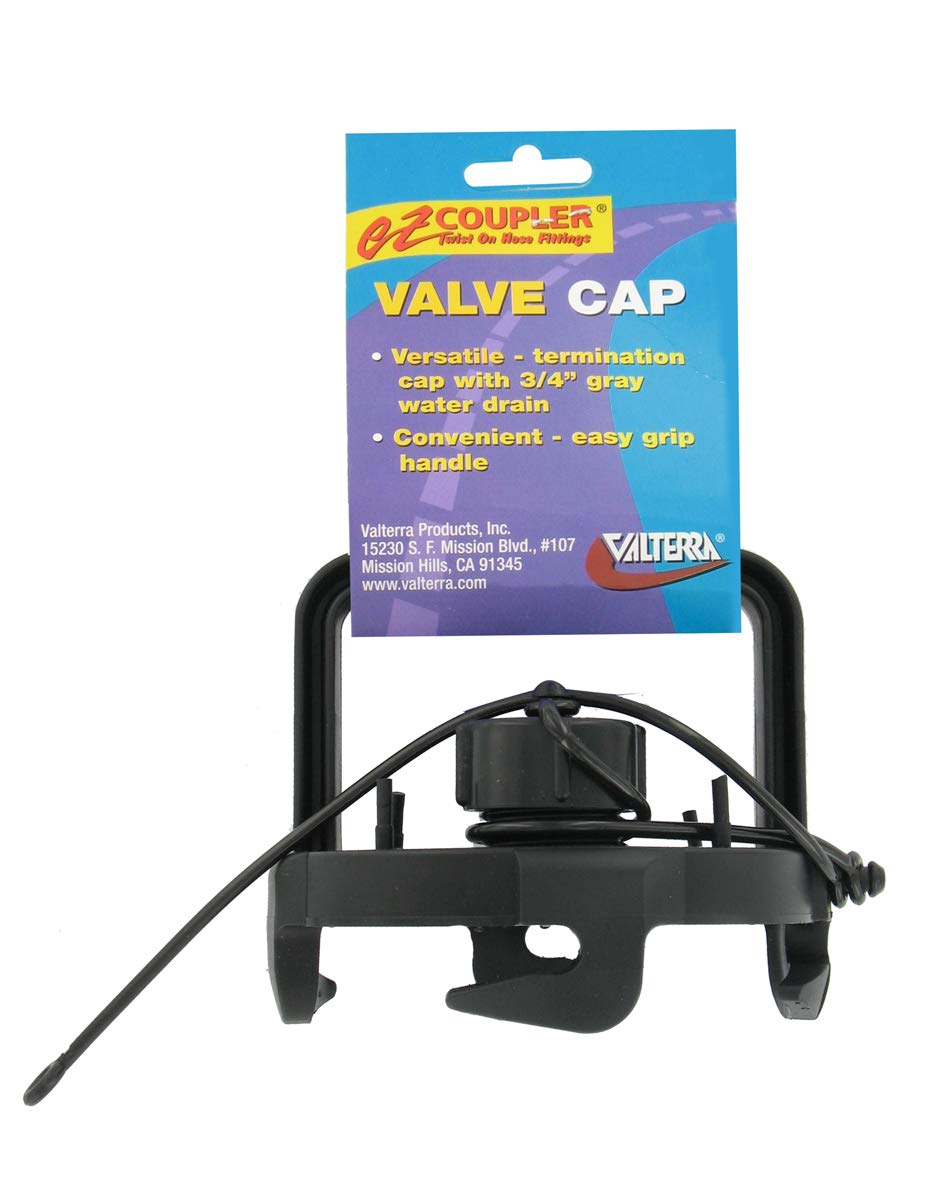 Valterra Valterra F02-3106BK Black Bulk EZ Coupler Valve Cap with Handle - Outdoor Depot