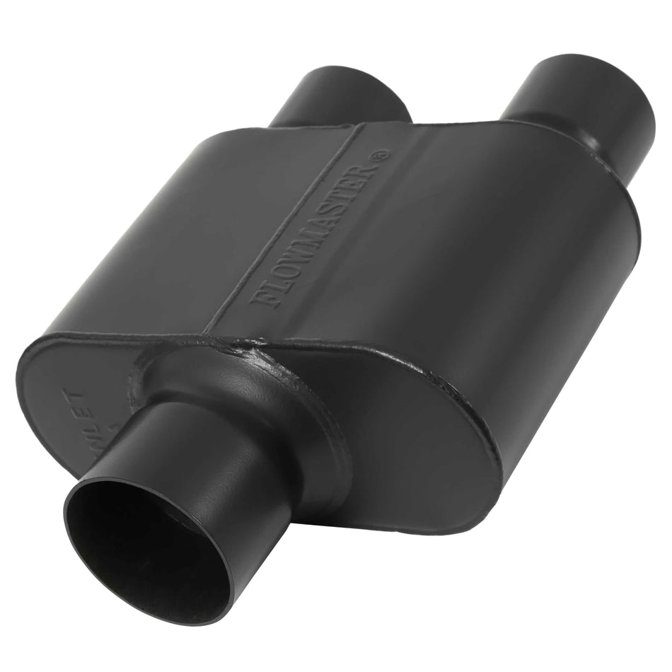 Flowmaster Flowmaster Super 10 Series Chambered Muffler – 3.00" Center In / 2.50" Dual Out – Race-Inspired - Outdoor Depot