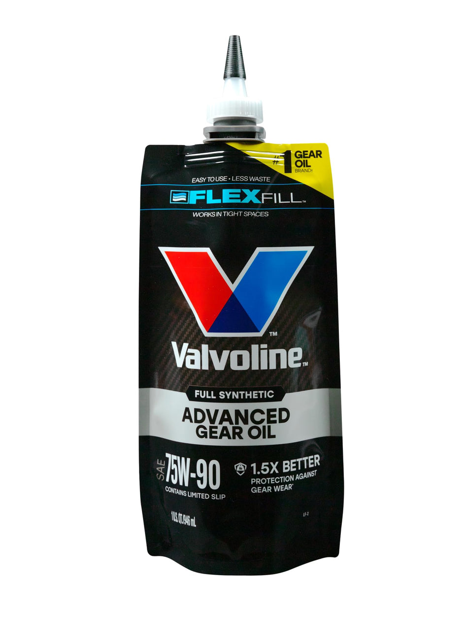 VALVOLINE 889785-EA FlexFill Advanced Full Synthetic 75W-90 Gear Oil 1 Quart Pouch