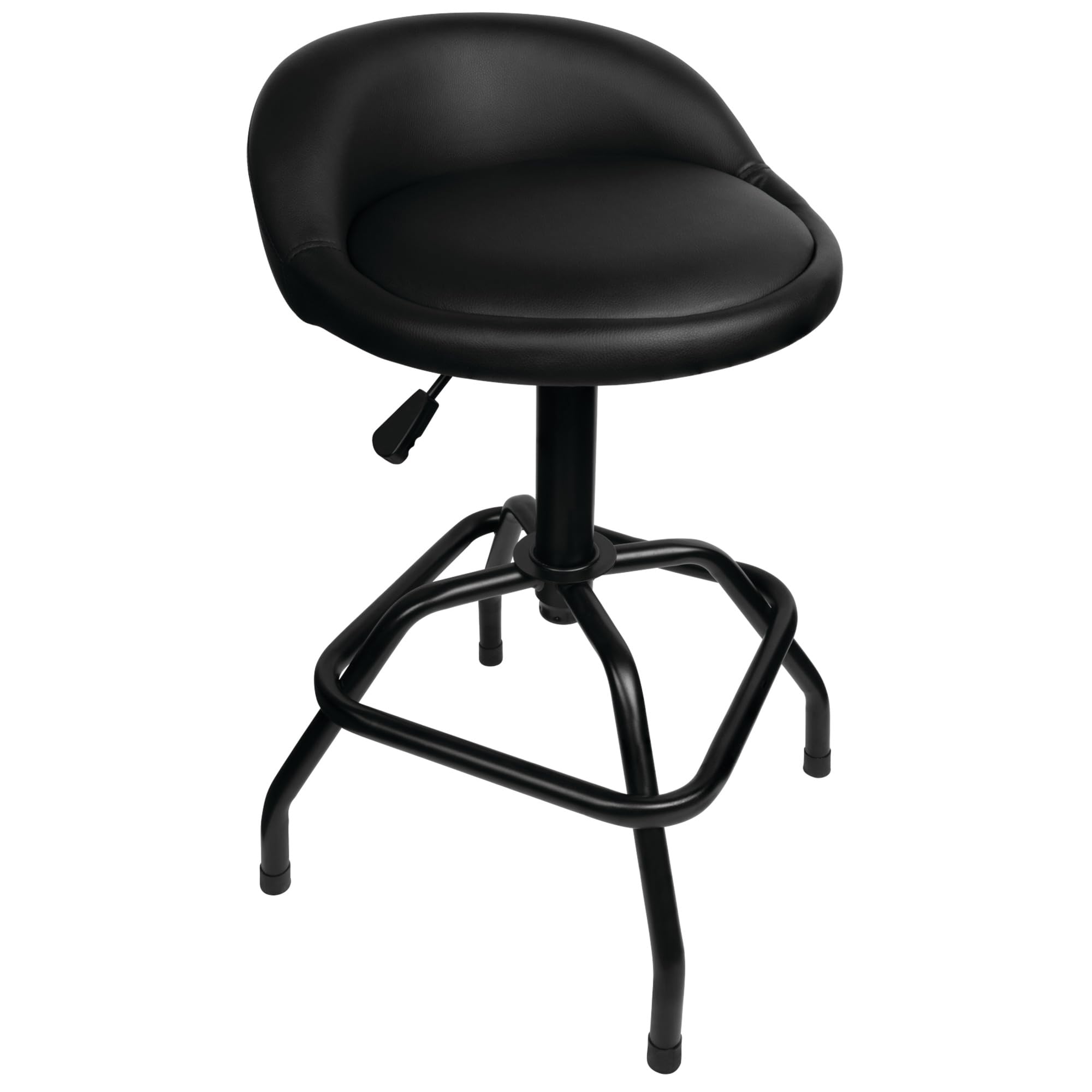 Performance Tool Performance Tool W85011 Pneumatic Swivel Bar Stool with Back Support, 360-Degree Swivel, - Outdoor Depot