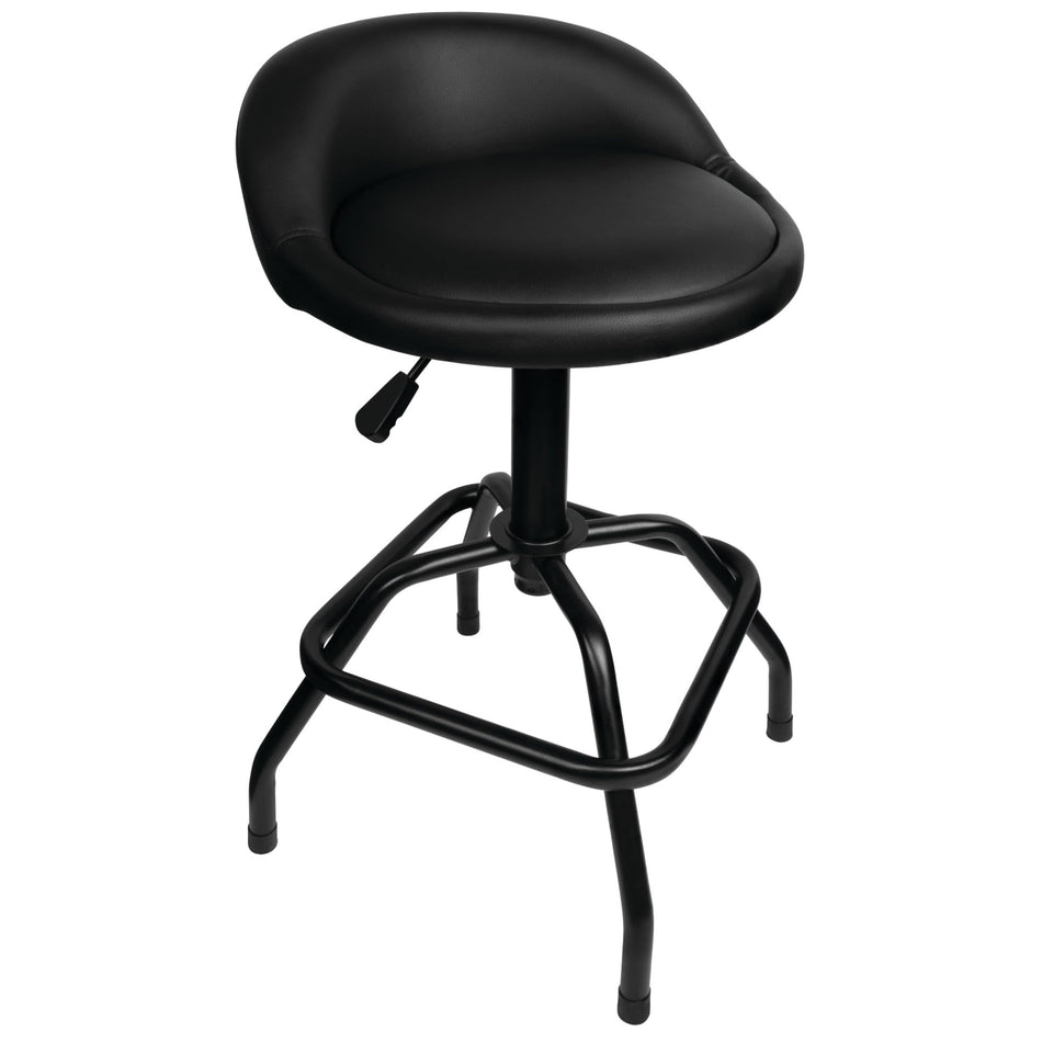 Performance Tool Performance Tool W85011 Pneumatic Swivel Bar Stool with Back Support, 360-Degree Swivel, - Outdoor Depot