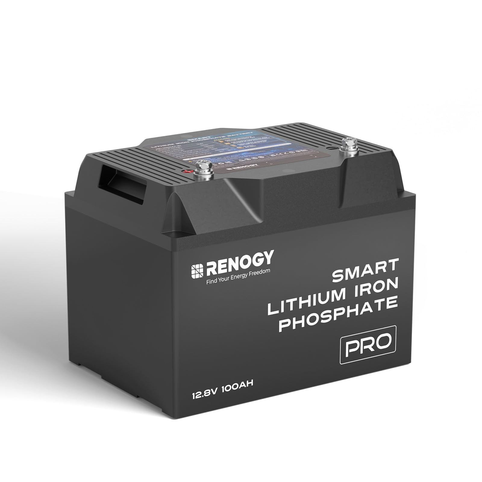 Renogy Renogy 12V 100Ah Bluetooth Self-Heating Lithium LiFePO4 Deep Cycle Battery, 5000+Deep Cycles, - Outdoor Depot