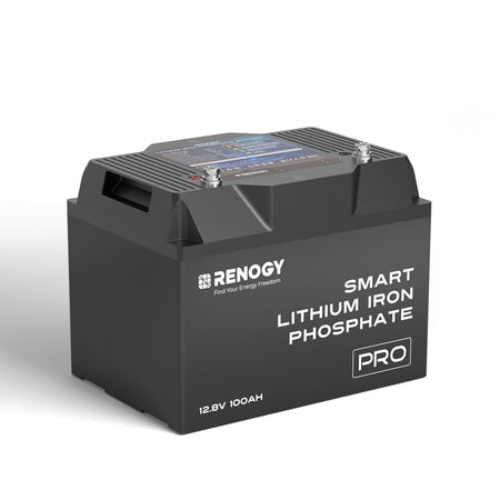 Renogy Renogy 12V 100Ah Bluetooth Self-Heating Lithium LiFePO4 Deep Cycle Battery, 5000+Deep Cycles, - Outdoor Depot
