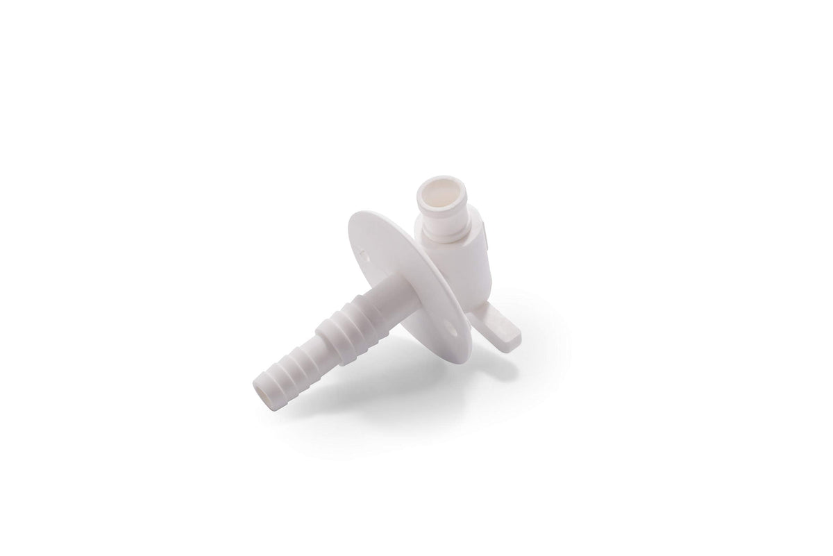 Camco Camco RV Water Tank Drain Valve | Features a Durable Plastic Construction, Comes with a Flange, and is - Outdoor Depot