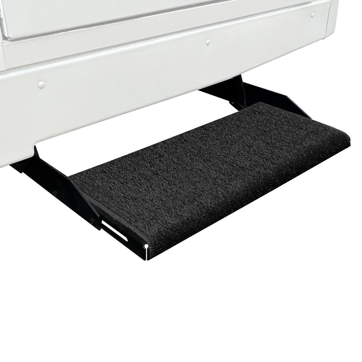 Prest-O-Fit Prest-O-Fit 2-1072 Wraparound + Plus RV Step Rug Black 20 In. Wide - Outdoor Depot