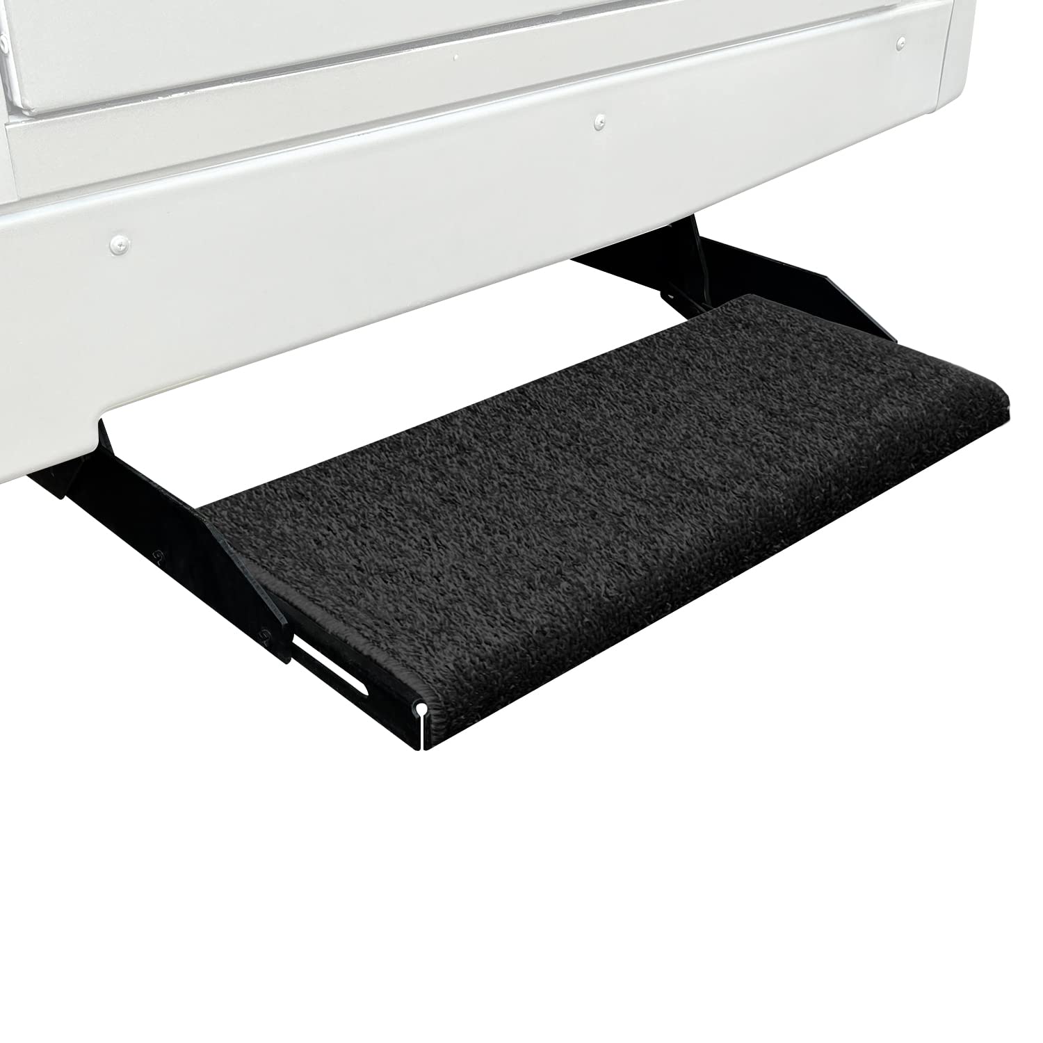 Prest-O-Fit Prest-O-Fit 2-1072 Wraparound + Plus RV Step Rug Black 20 In. Wide - Outdoor Depot