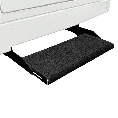Prest-O-Fit Prest-O-Fit 2-1072 Wraparound + Plus RV Step Rug Black 20 In. Wide - Outdoor Depot