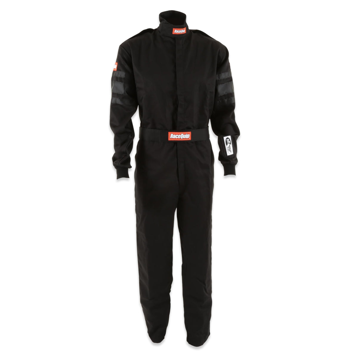 RaceQuip RaceQuip® 110006RQP 110 Series 1-Pc Driving Suit - SFI 3.2A/1 - Black - XL - Outdoor Depot