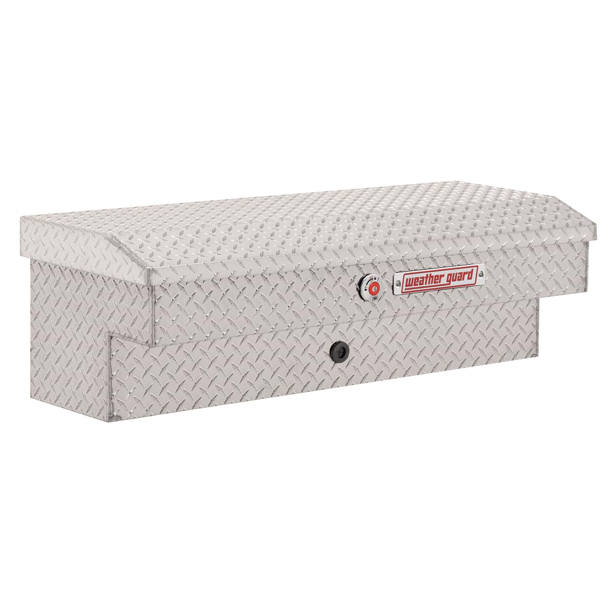 Weather Guard Weather Guard Model 184-0-04 41in Lo-Side Truck Box, Aluminum, Clear, 3.0 cu ft capacity - Outdoor Depot