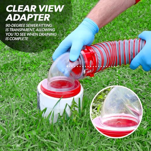 Valterra Valterra Viper 20-Foot RV Sewer Hose Kit, Universal Sewer Hose for RV Camper, Includes 2 Attachable - Outdoor Depot