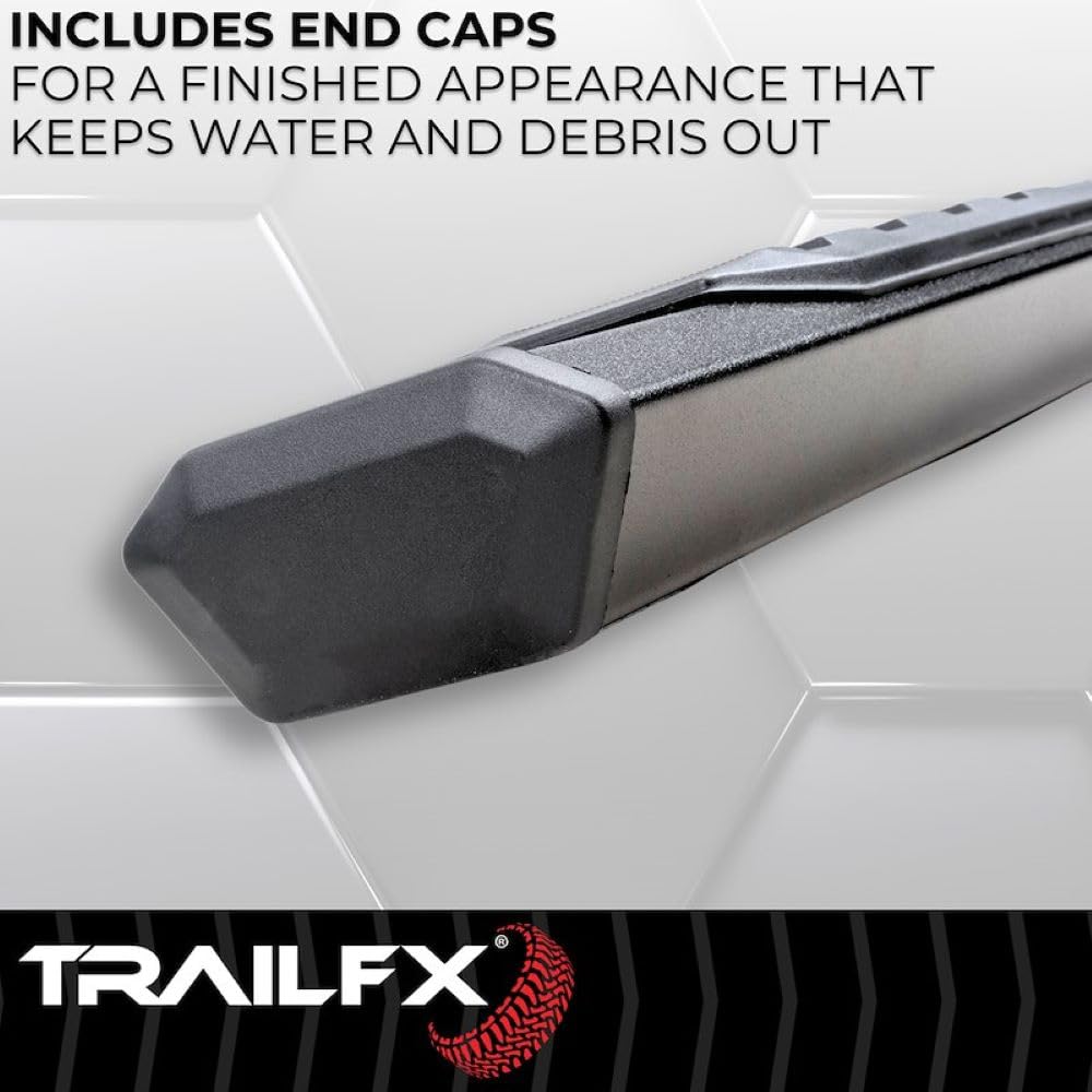 Trailfx TrailFX Nerf Bars Fits 2009-2018 Ram 1500 Crew Cab Titanium Black Powder Coated Aluminum 4-1/2 Inch - Outdoor Depot