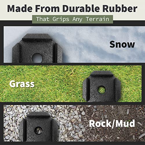 SnapPad SnapPad Xtra RV Leveling Pads - Permanent Jack Stabilizers for RVs - 5" Square Leveling Jack Pads - Outdoor Depot