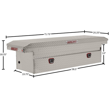 Weather Guard Weather Guard Model 121-0-04 Saddle Truck Box, Aluminum, For Full Size Trucks, Low Profile, - Outdoor Depot