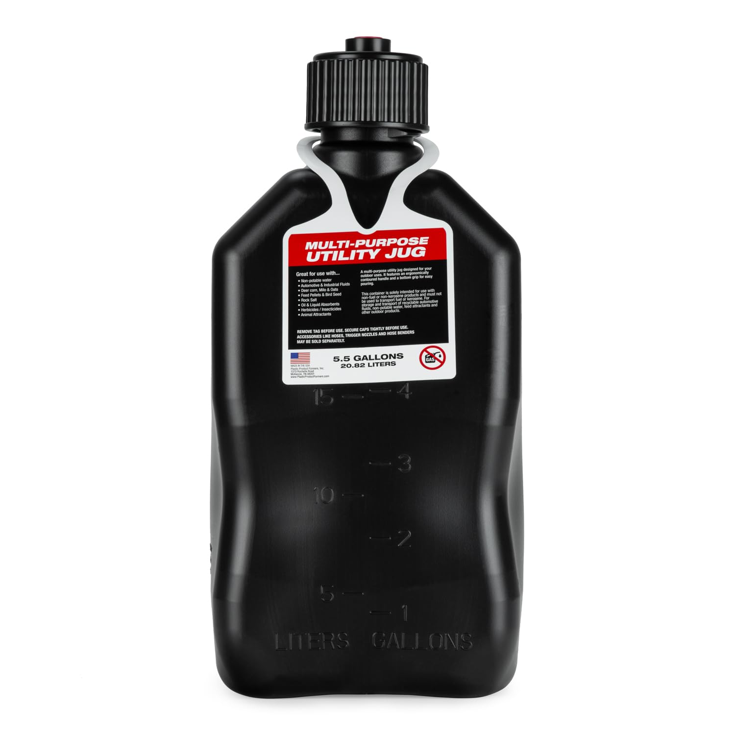 VP Racing VP Racing Fuels Motorsports Jug 5.5 Gal Black Square - Outdoor Depot